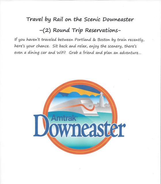 Round Trip Tickets between any 2 stops on the Downeaster Train
