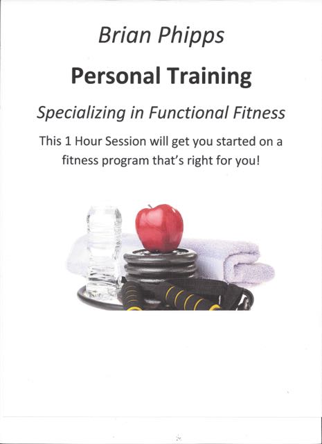 1 Hour of Personal Training with Brian Phipps.  Let Brian tailor a workout program to help you meet YOUR goals!