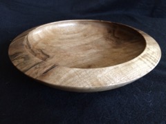  Beautiful Walnut Bowl with turned rim by Wink Houghton