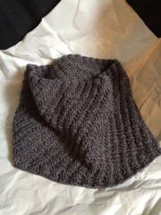  Cozy Wool Cowl made from Swan's Island Yarn, hand knit by Nancy Cline