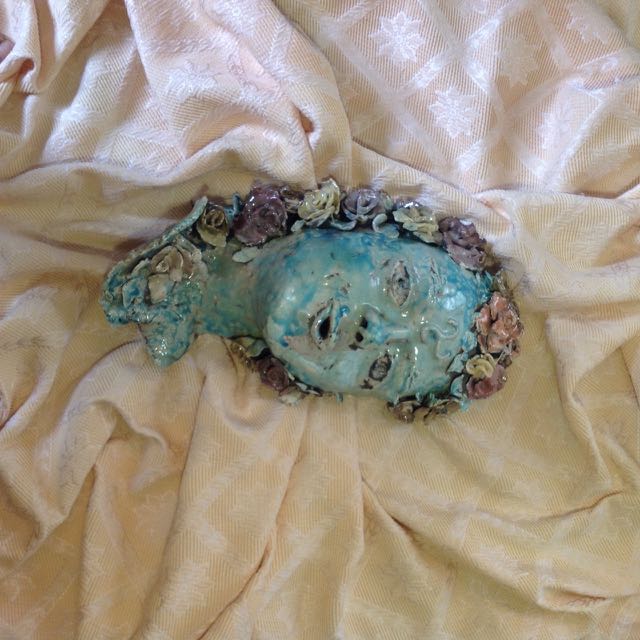 19 ceramic head flower girl