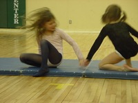 gen & Natalie backward roll