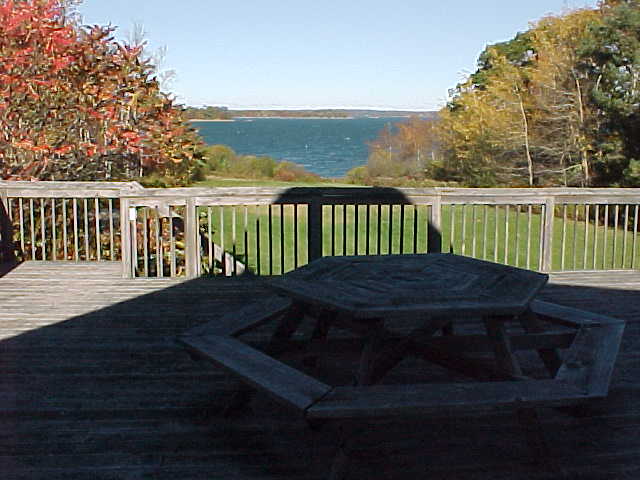 View of Casco Bay from the Studio deck