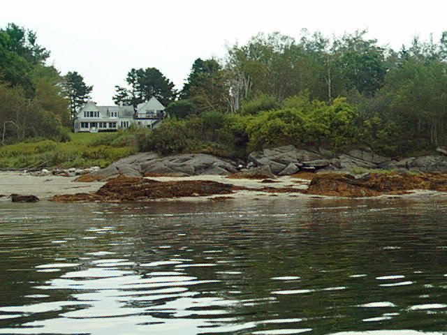 View of the house from Casco Bay
