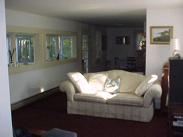 View of the living room and dining area
