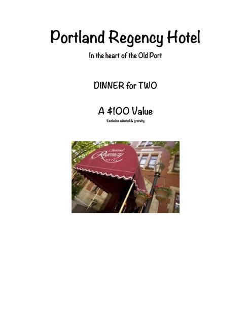 $100 Dinner for 2 at Portland Regency's 20 Milk St. Restaurant