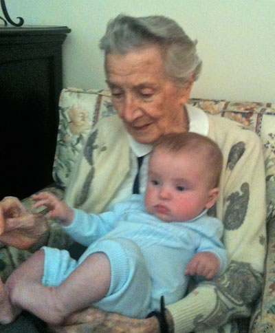 evelyn and great grandchild